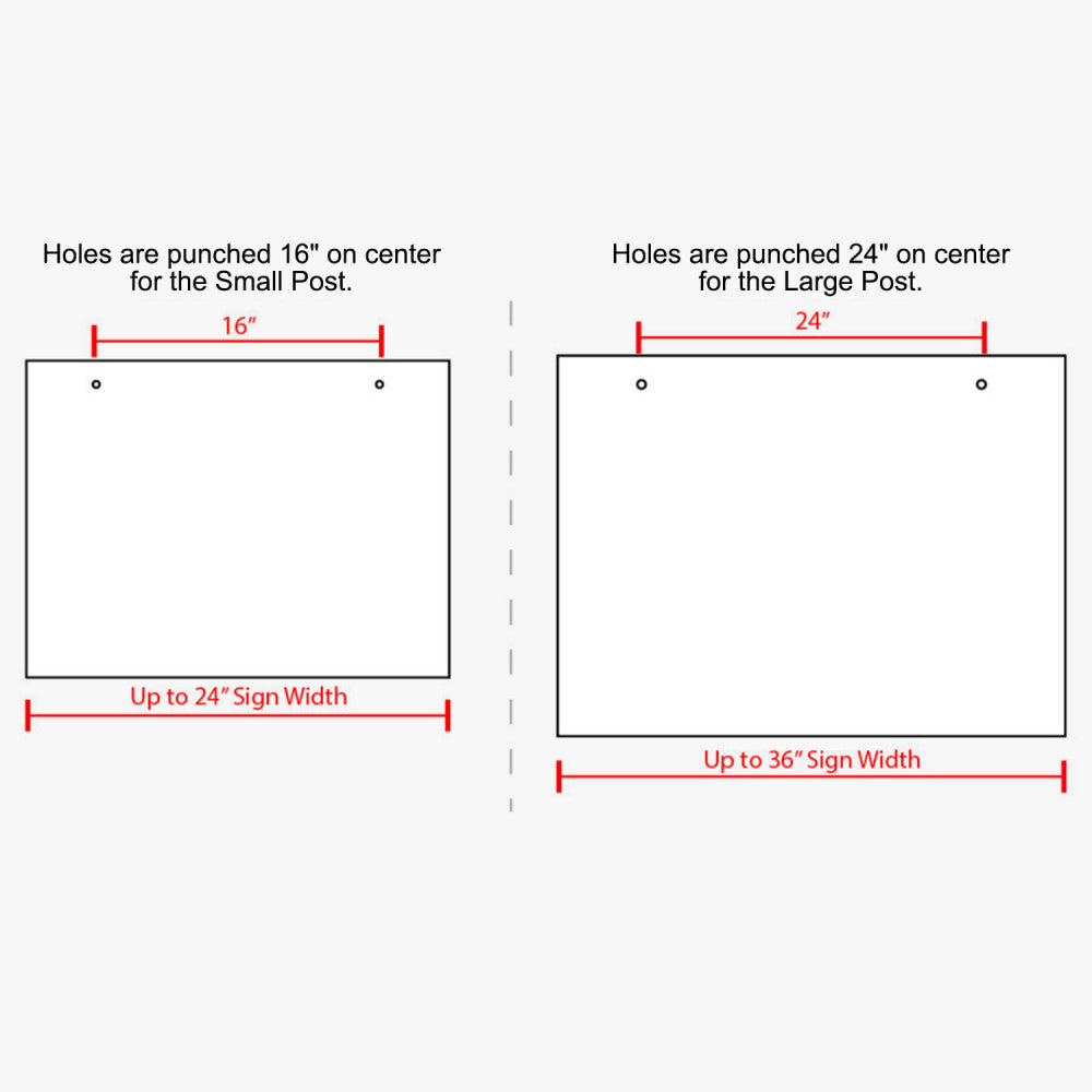 Real Estate Post – 24" x 18" with UV Print