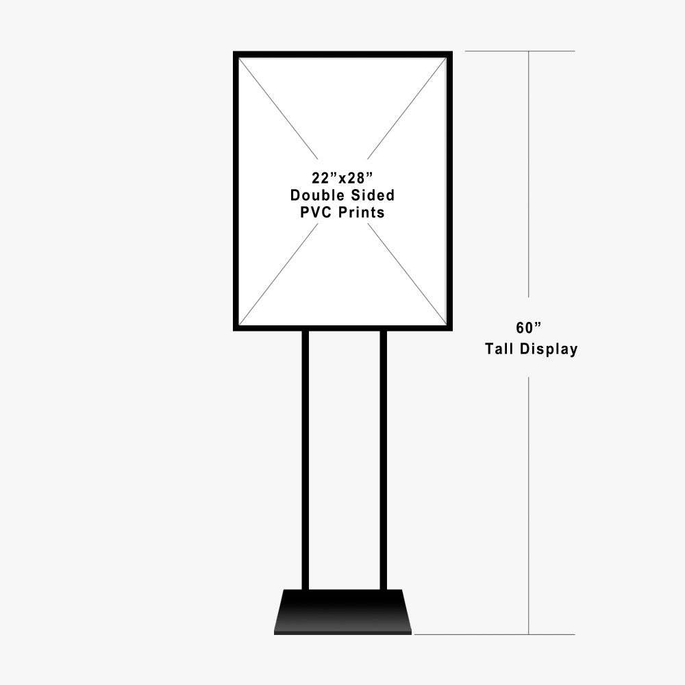 Poster Stand – 22" x 28" with UV Print