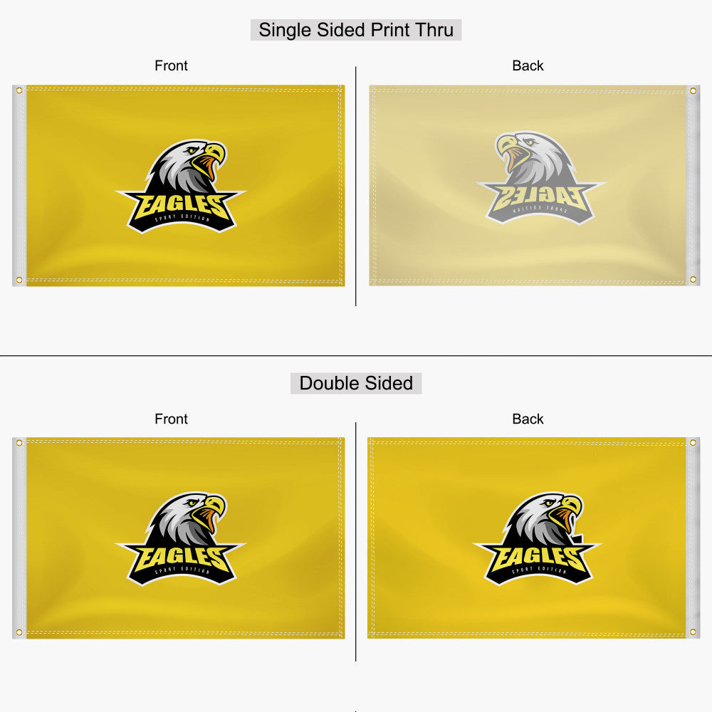 Custom Pole Flag – Dye Sublimation with Optional Grommet