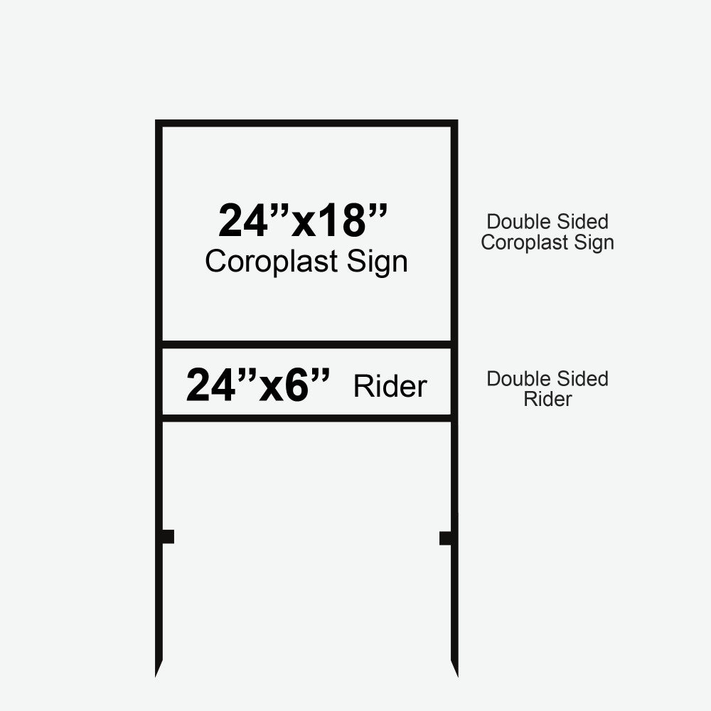 Real Estate Frame – 24" x 18" with UV Print