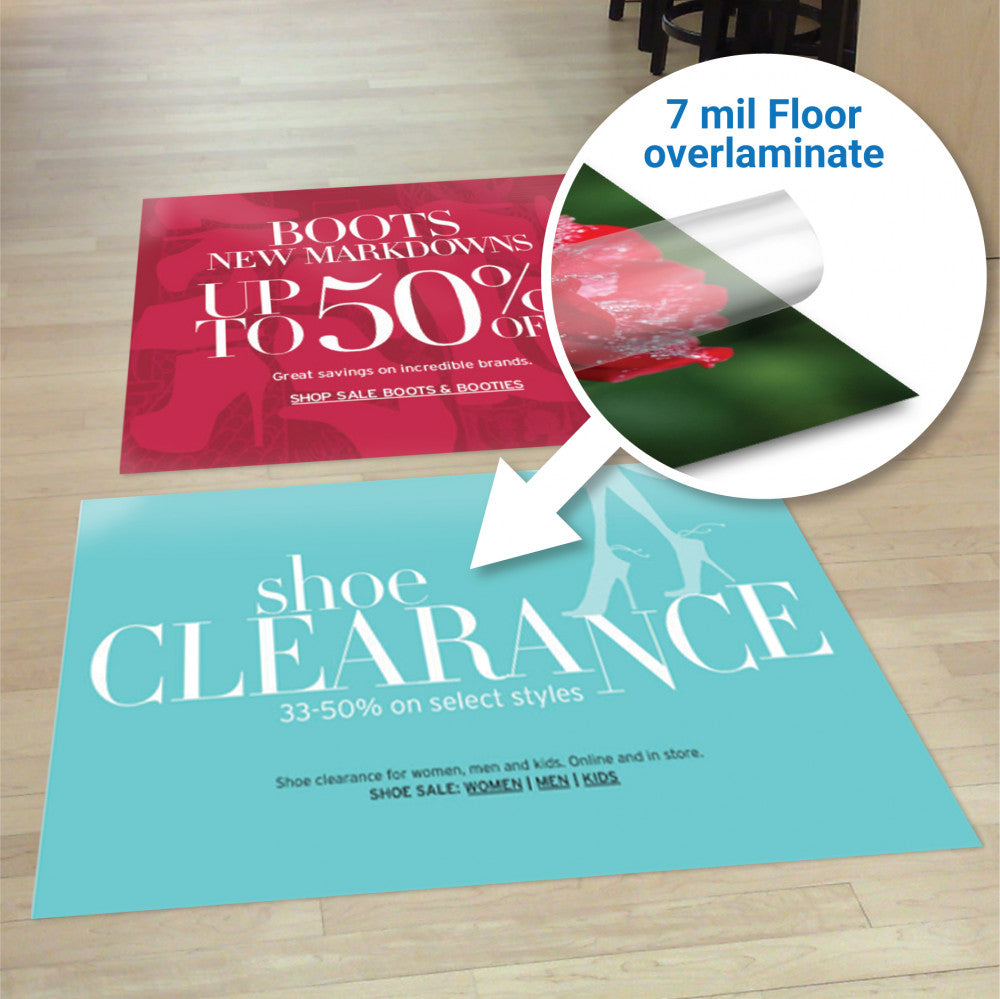 Custom Floor Graphics – Vinyl, Non-slip