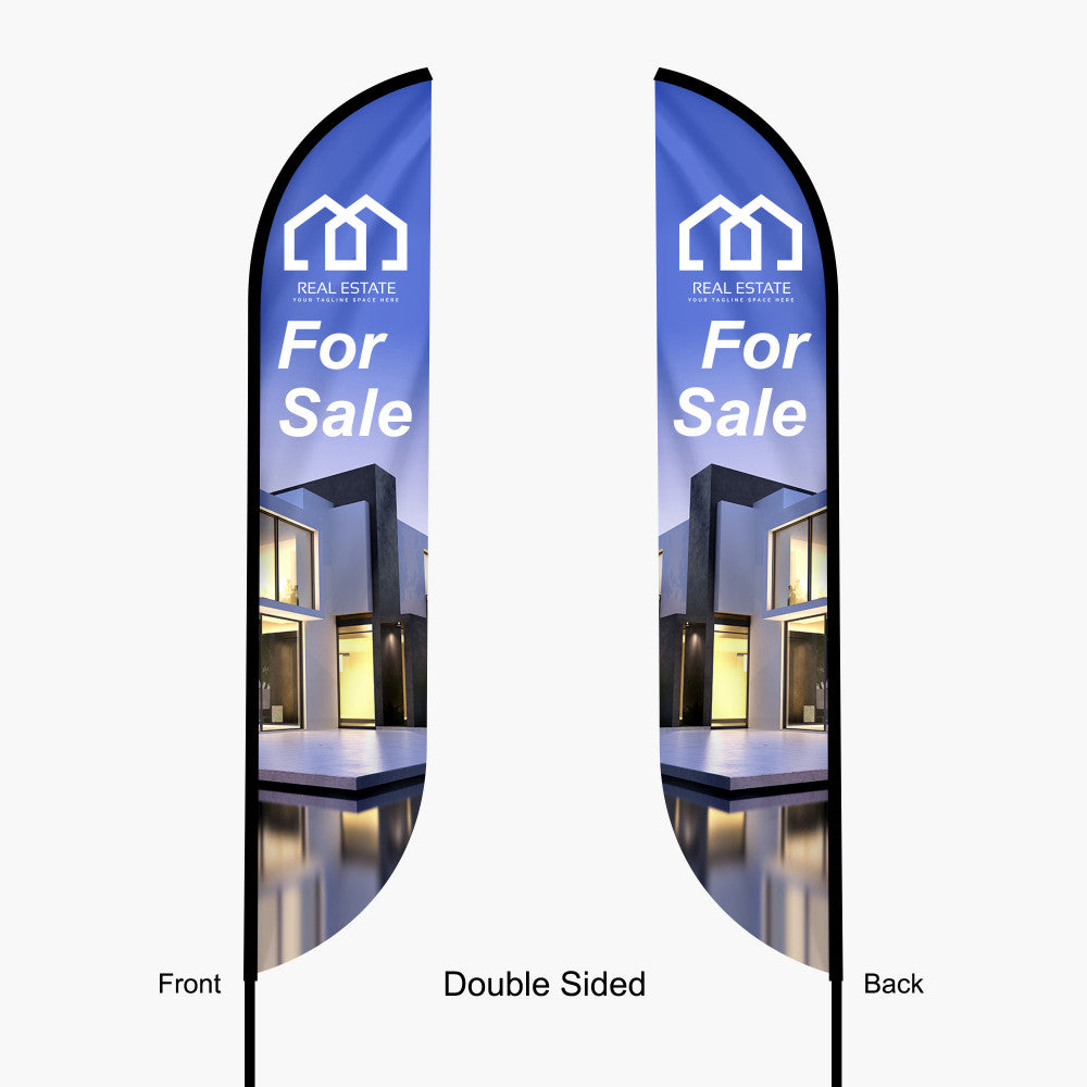 Custom Feather Convex Flag – 14ft with Dye Sublimation & Optional Travel Bag