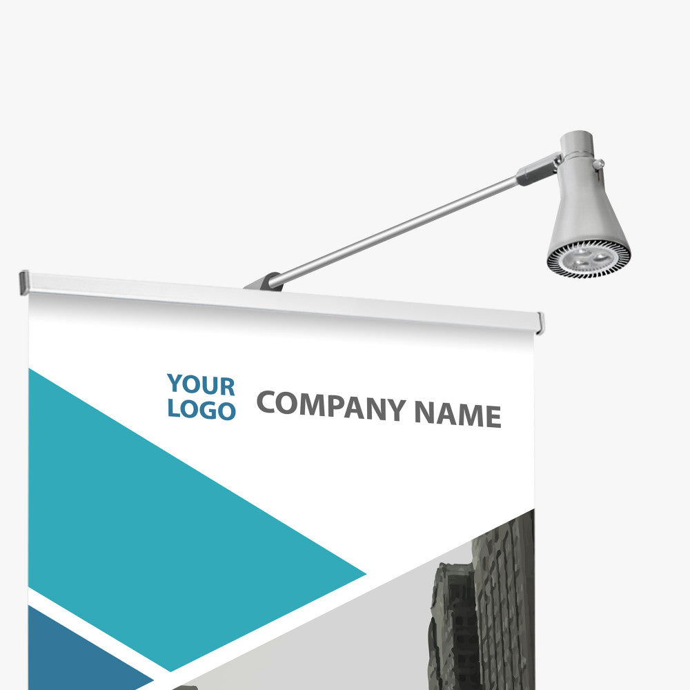 Deluxe Retractable Banner Stand – 33" x 81" with UV Print & Travel Bag