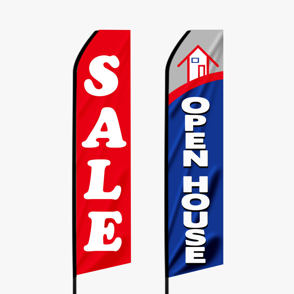 Econo Stock Flag – 16ft with Dye Sublimation & Ground Spike