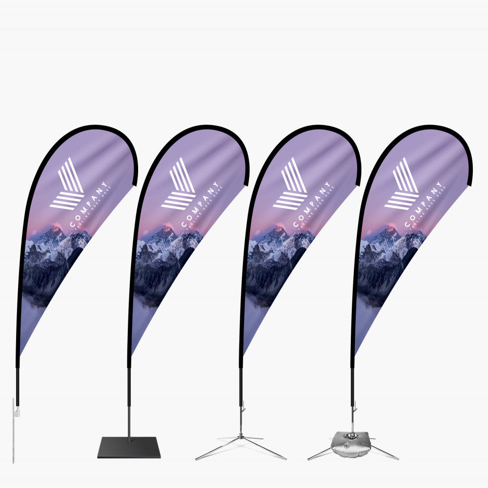 Custom Teardrop Flag – 11.2ft with Dye Sublimation & Optional Travel Bag