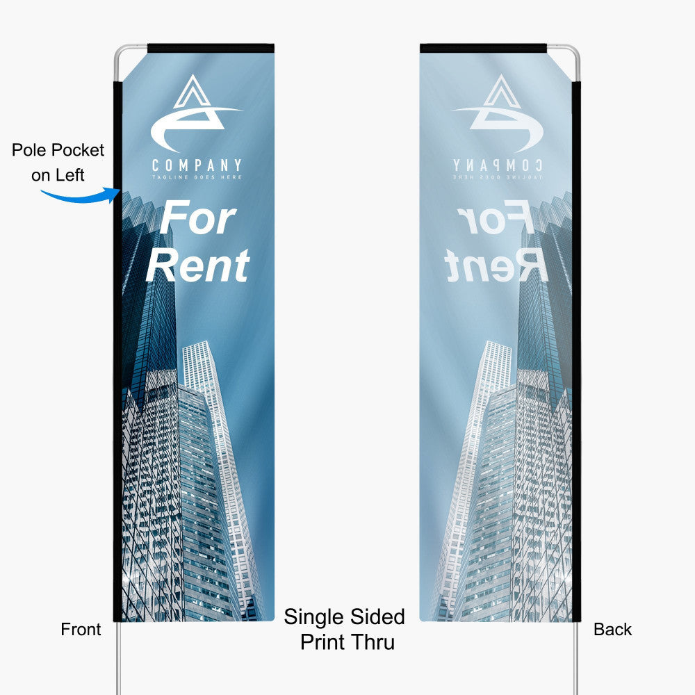 Rectangle Flag – 15ft with Dye Sublimation