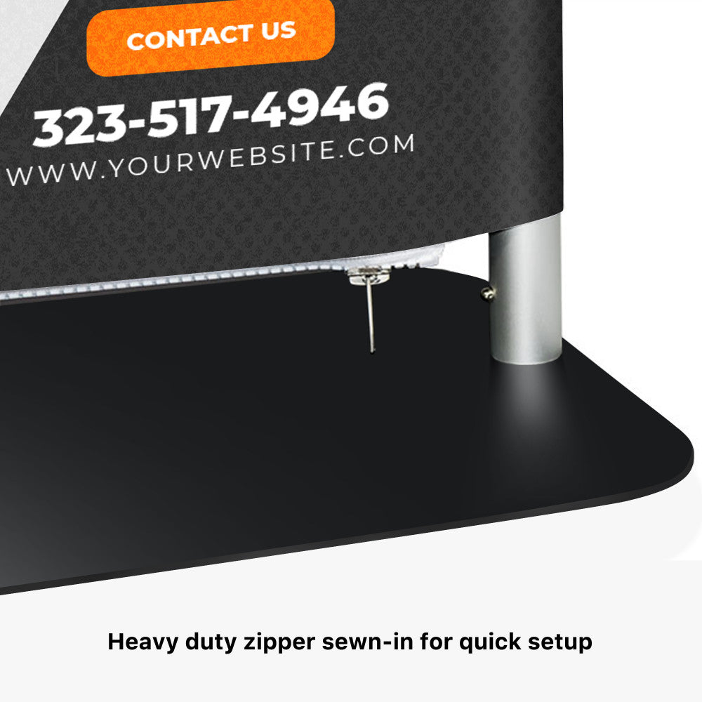 Tension Fabric Banner Stand – 36" x 90" with Dye Sub & Travel Bag