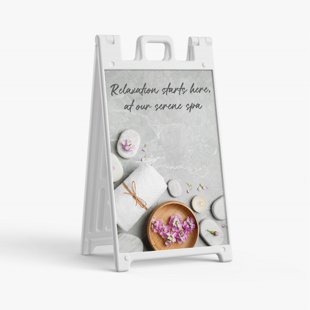 Standard Signicade (White) – 24" x 36" with UV Print