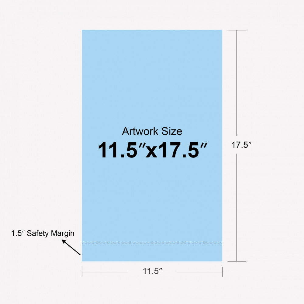Table Top Banner Stand – 11.5" x 17.5" with UV Print Double White Popup
