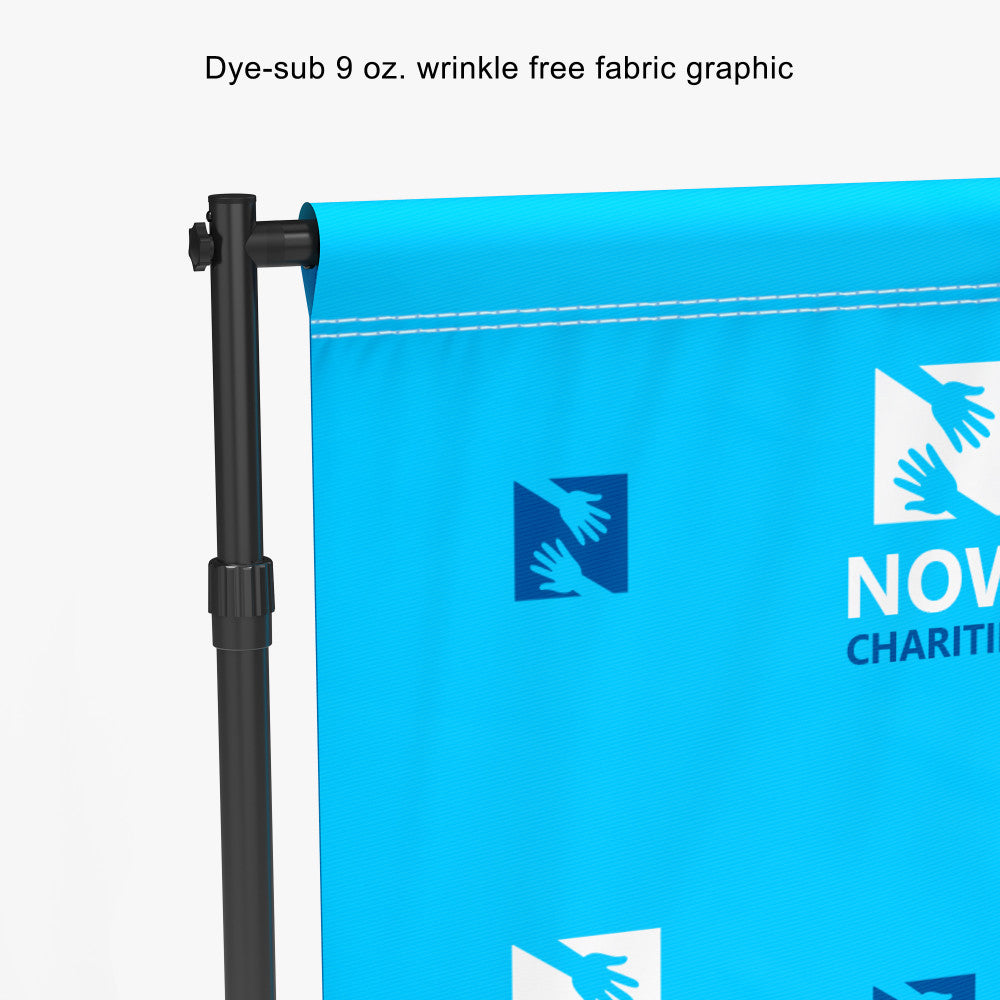 Step and Repeat Backdrop – 10' x 8' with Dye Sublimate & Travel Bag