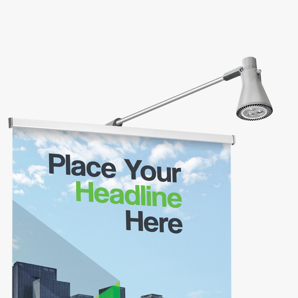Custom Retractable Banner Stand – 33" x 81" with UV Print & Travel Bag