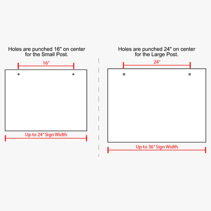 Real Estate Post – 24" x 18" with UV Print