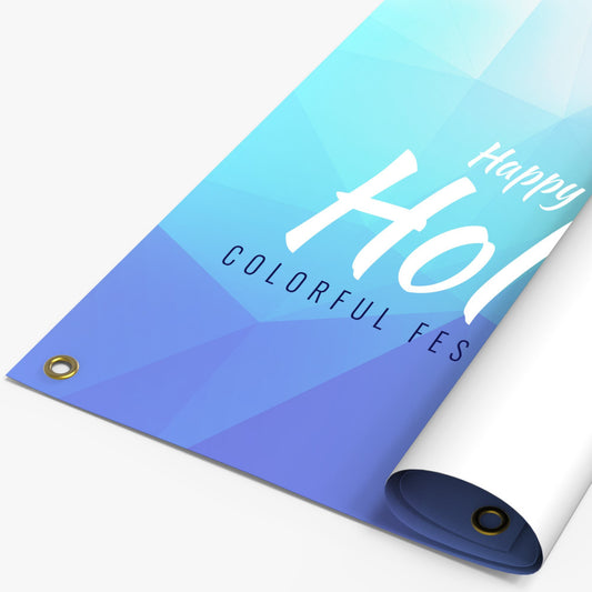 Custom Indoor Banner – Double White Popup, Full color UV Print