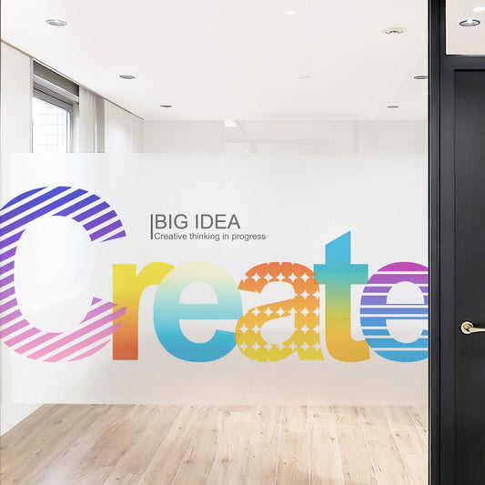 Custom Frosted Vinyl – Privacy Film, UV Print, Matte