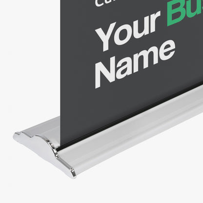 SD Retractable Banner Stand – 36" x 92" with UV Print & Travel Bag