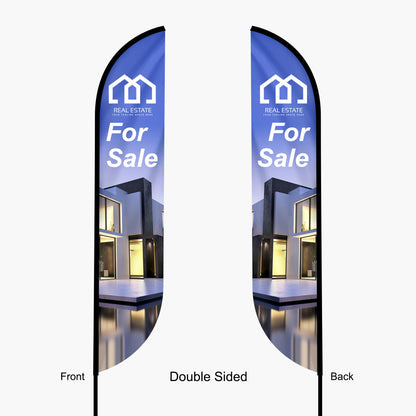 Custom Feather Convex Flag – 14ft with Dye Sublimation & Optional Travel Bag