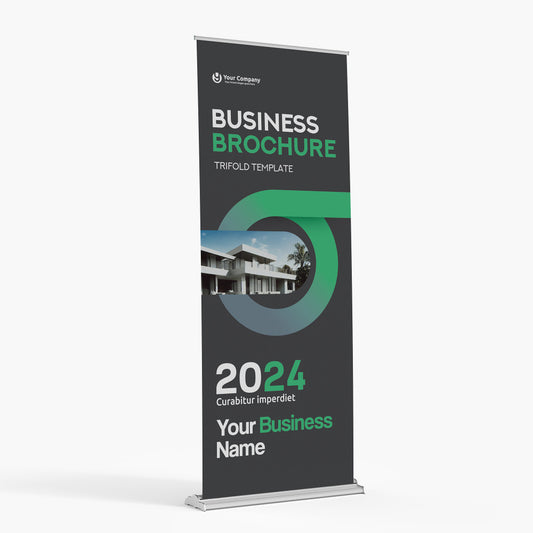 SD Retractable Banner Stand – 36" x 92" with UV Print & Travel Bag