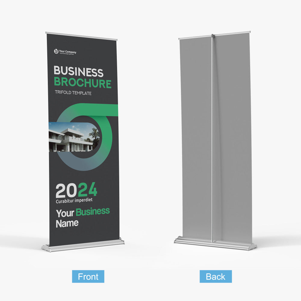 SD Retractable Banner Stand – 36" x 92" with UV Print & Travel Bag