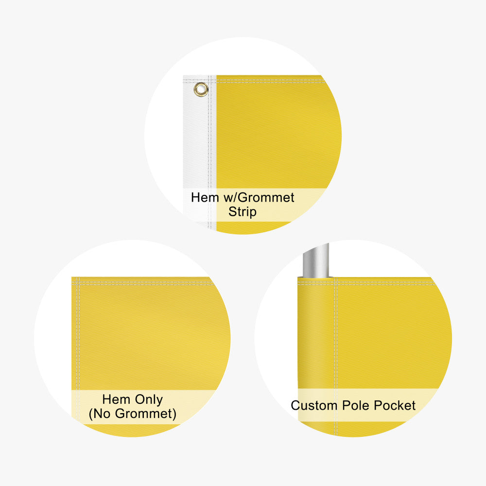 Custom Pole Flag – Dye Sublimation with Optional Grommet