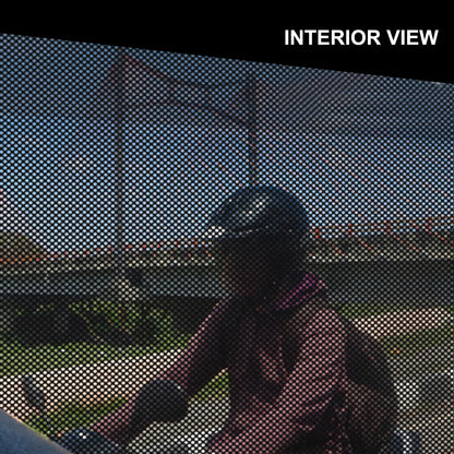 Custom Adhesive Window Perf – 70/30 Perforated, UV Print, Matte