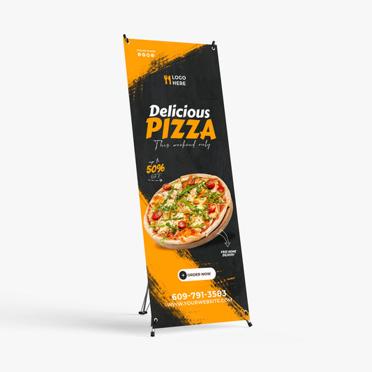 X-Stand – 24" x 63" with Matte or Double White Popup & Travel Bag