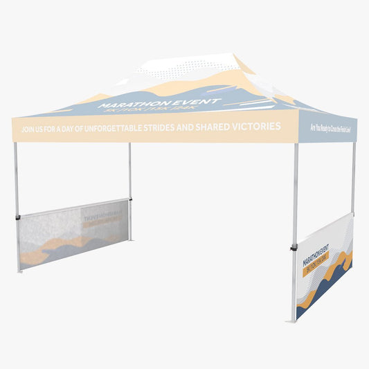 15ft Event Tent Half Walls – with Dye Sub