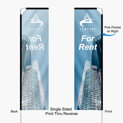 Rectangle Flag – 15ft with Dye Sublimation