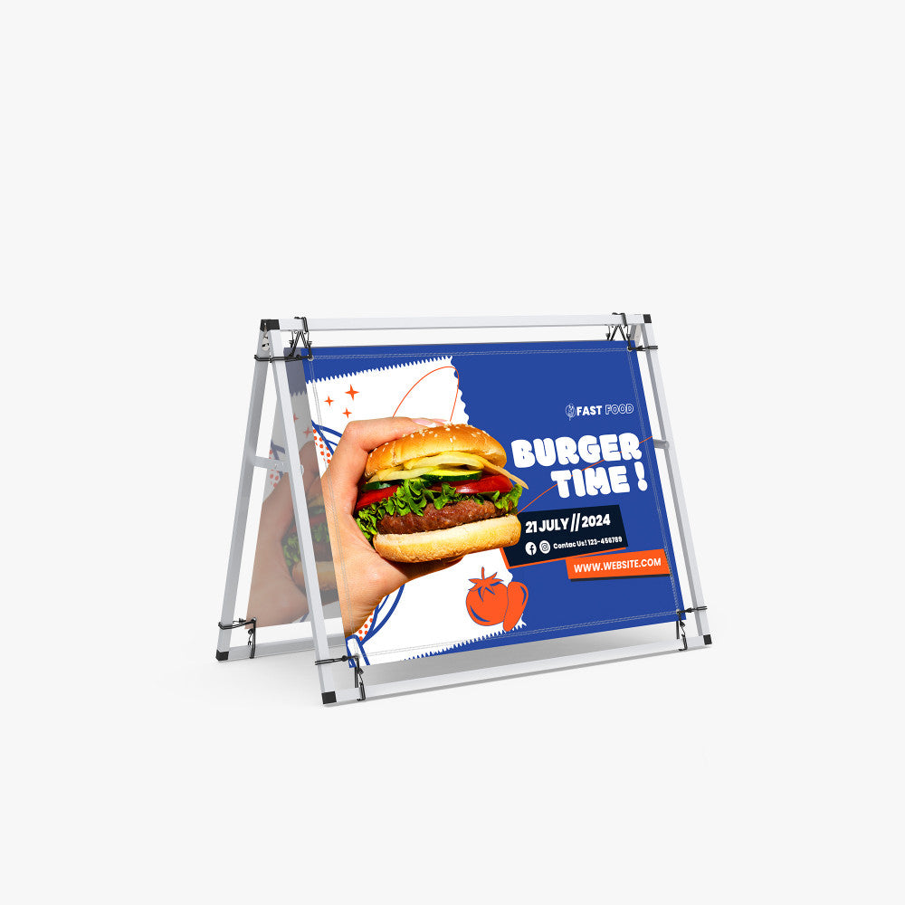 Banner A-Frame – 4' with UV Print