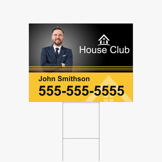 Yard Sign and H-Stake – 24" x 18" with UV Print