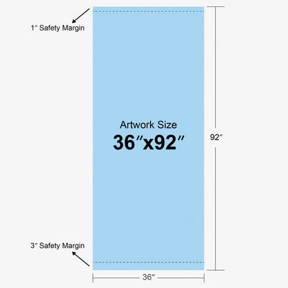 SD Retractable Banner Stand – 36" x 92" with UV Print & Travel Bag
