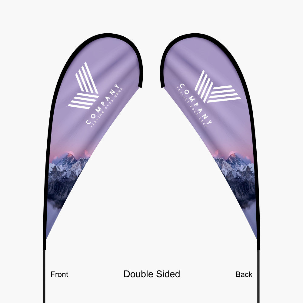 Custom Teardrop Flag – 11.2ft with Dye Sublimation & Optional Travel Bag