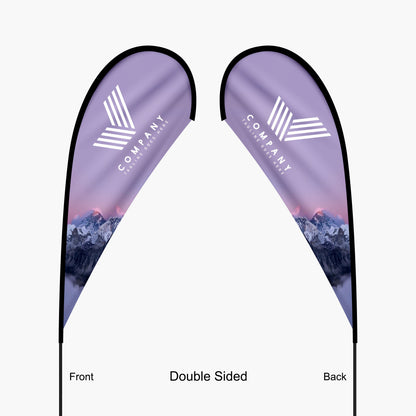 Custom Teardrop Flag – 11.2ft with Dye Sublimation & Optional Travel Bag